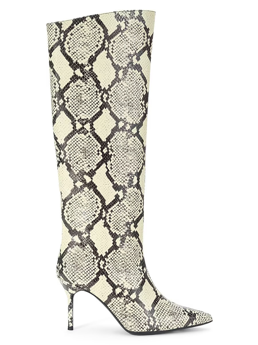 Staud Women's Sebastian 75MM Snake-Embossed Leather Boots - Snake - Size 6.5 | Saks Fifth Avenue