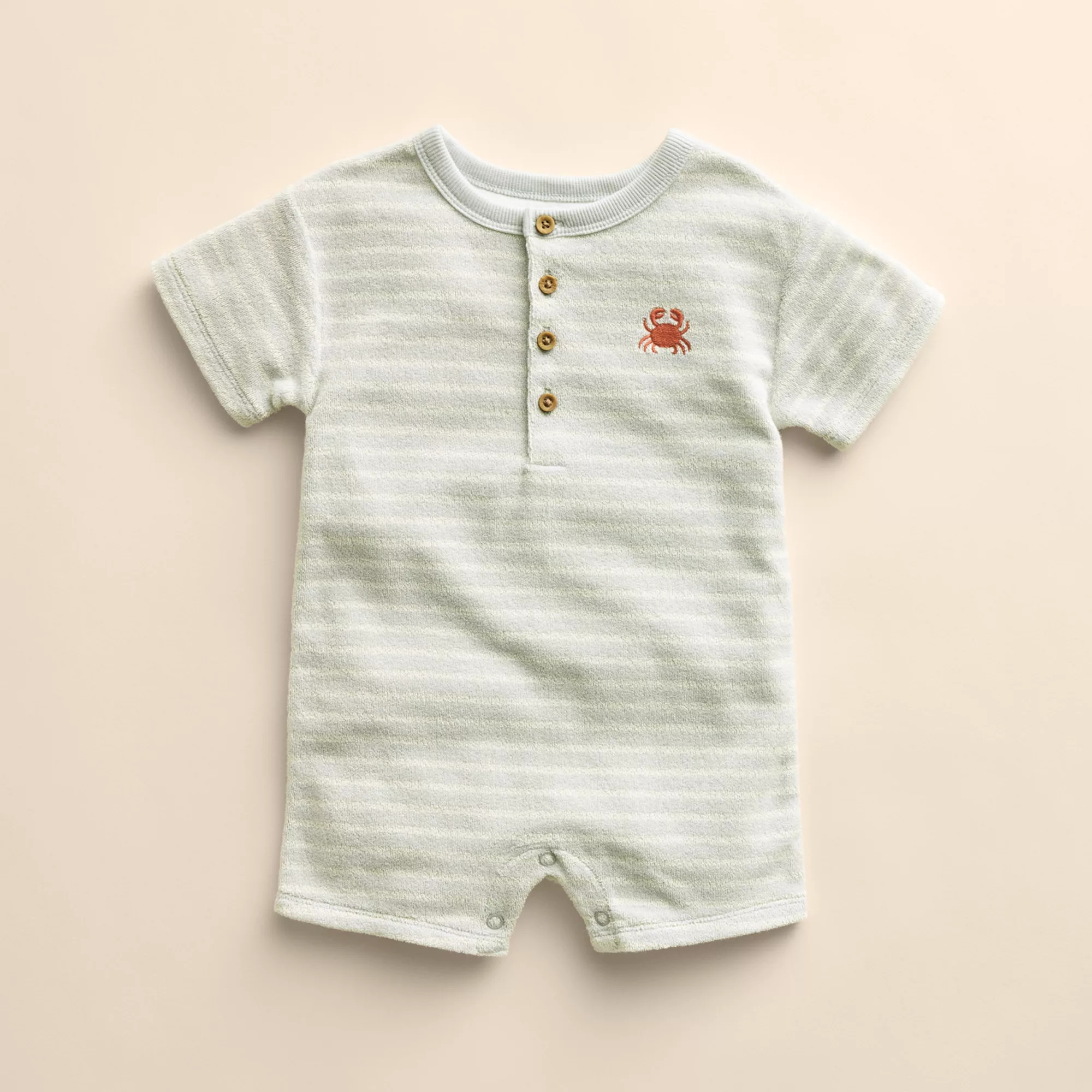 Baby Boy Little Co. By Lauren Conrad Organic Henley Romper | Kohl's