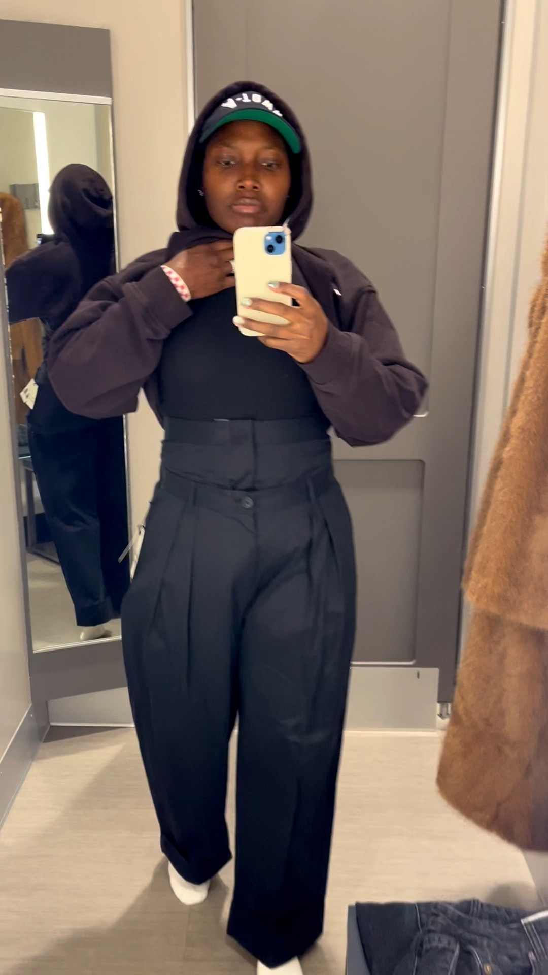 KBB double waist trousers. Wearing a M