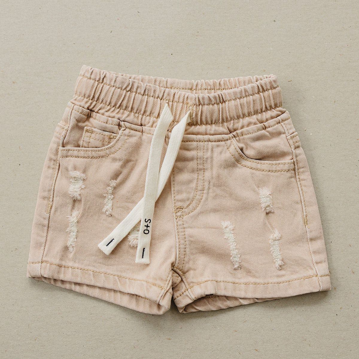 Kids Jay Distressed Denim Shorts - Olive + Scout | Target