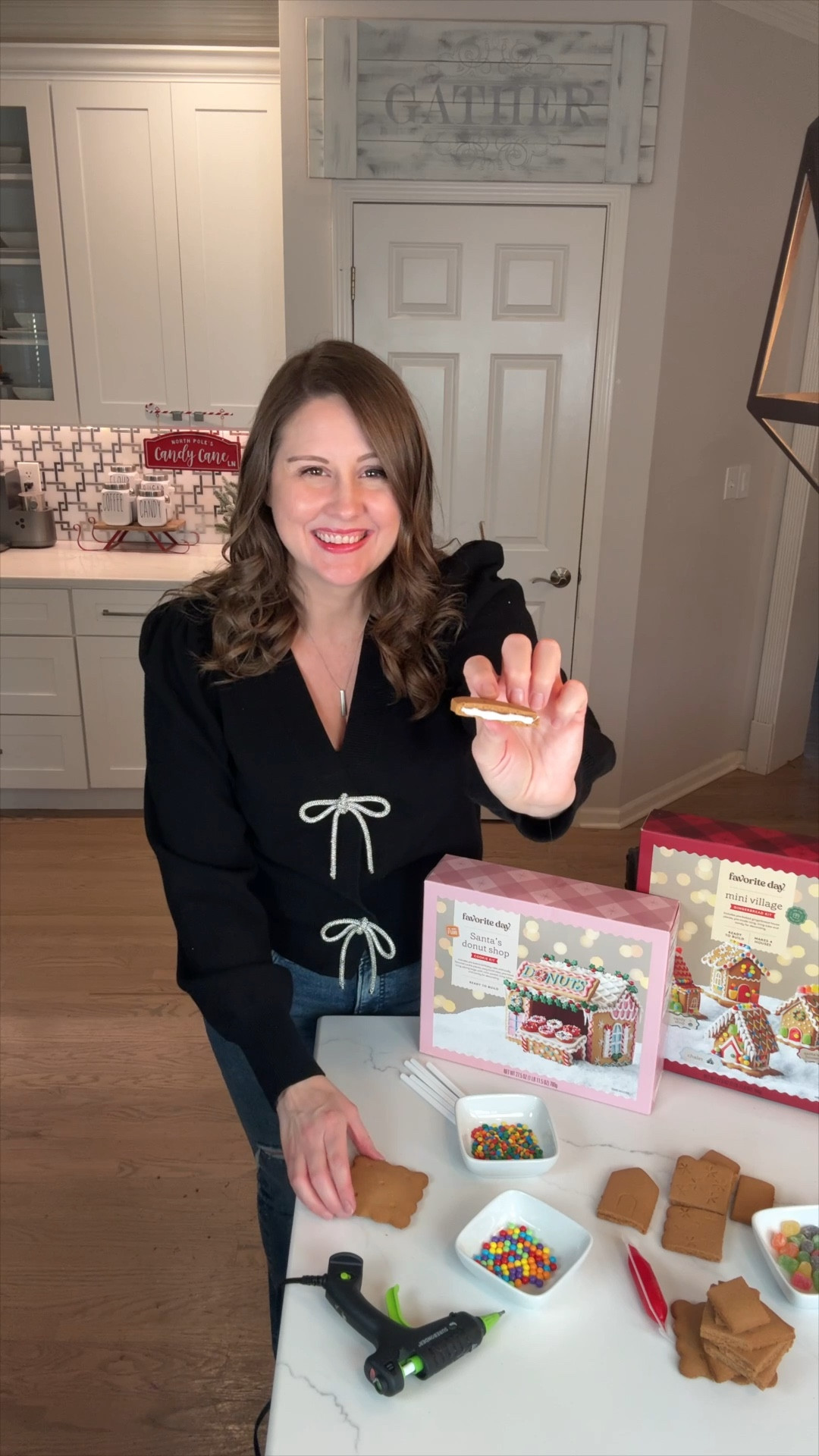 Say goodbye to the struggle of collapsing gingerbread houses! 🏠✨ Swap out the frosting for white hot glue sticks when assembling your house—it holds the pieces perfectly in place! Once it’s sturdy, switch back to frosting for decorating fun. 🎄 A total game-changer for stress-free holiday memories with the kids! #GingerbreadHouseHack #HolidayDIY #StressFreeHolidays #GingerbreadHouse #HolidayHack #ChristmasDIY #HolidayDIY

#LTKSeasonal #LTKHoliday #LTKFamily