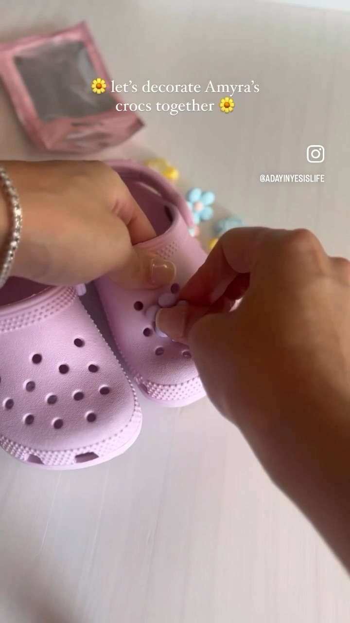 let’s decorate Amyra’s crocs together 🌈🌼

#LTKkids #LTKbaby #LTKunder100