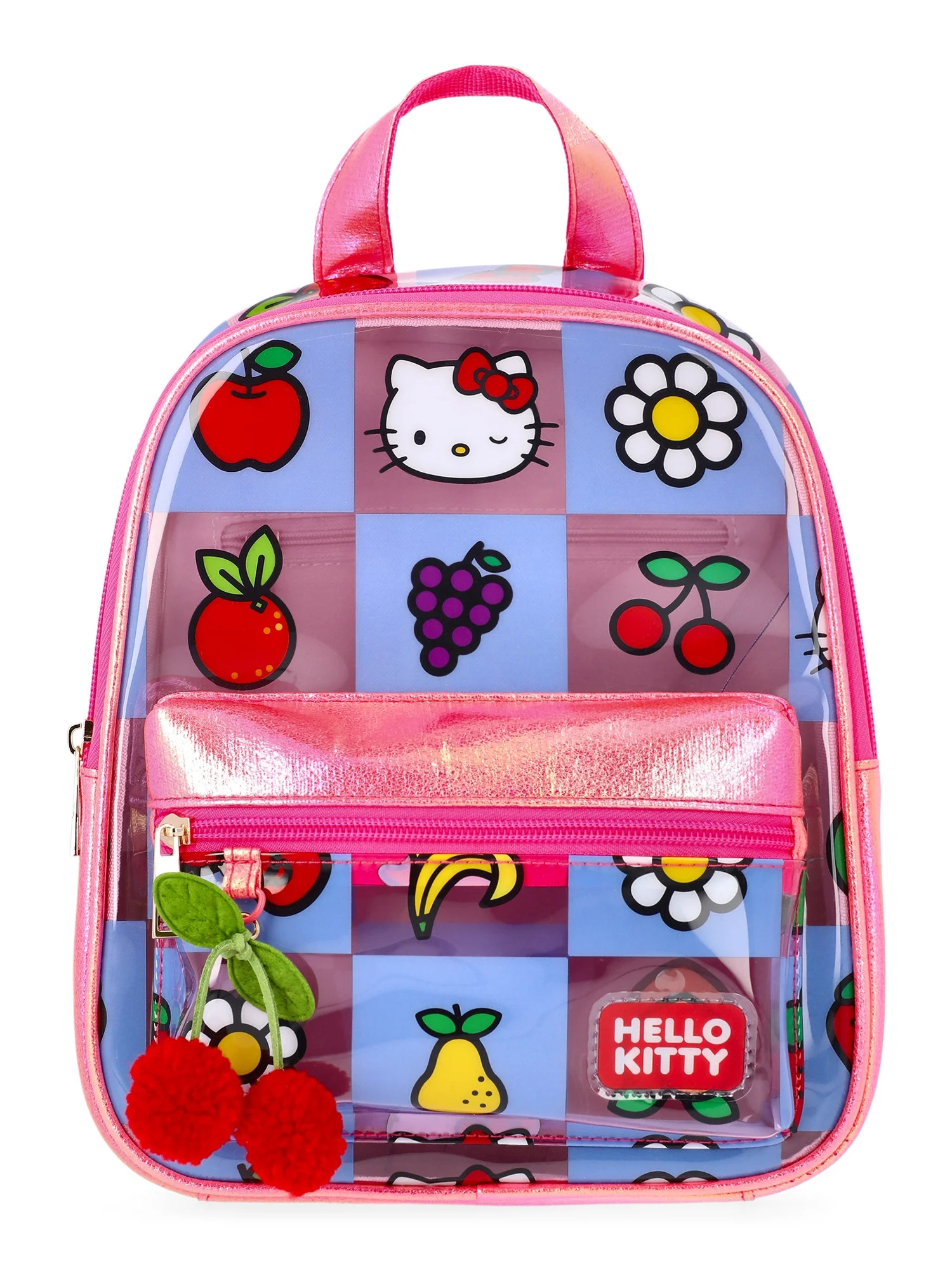 Sanrio Hello Kitty Women's Fruit Check 11" Mini Backpack, Clear | Walmart (US)