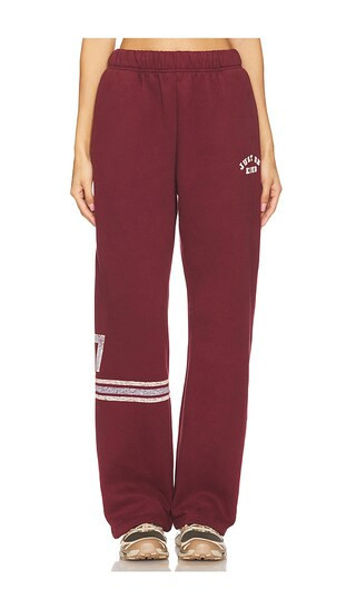 The Mayfair Group Just Be Fucking Kind Sweatpants in Burgundy. - size S/M | Revolve Clothing (Global)