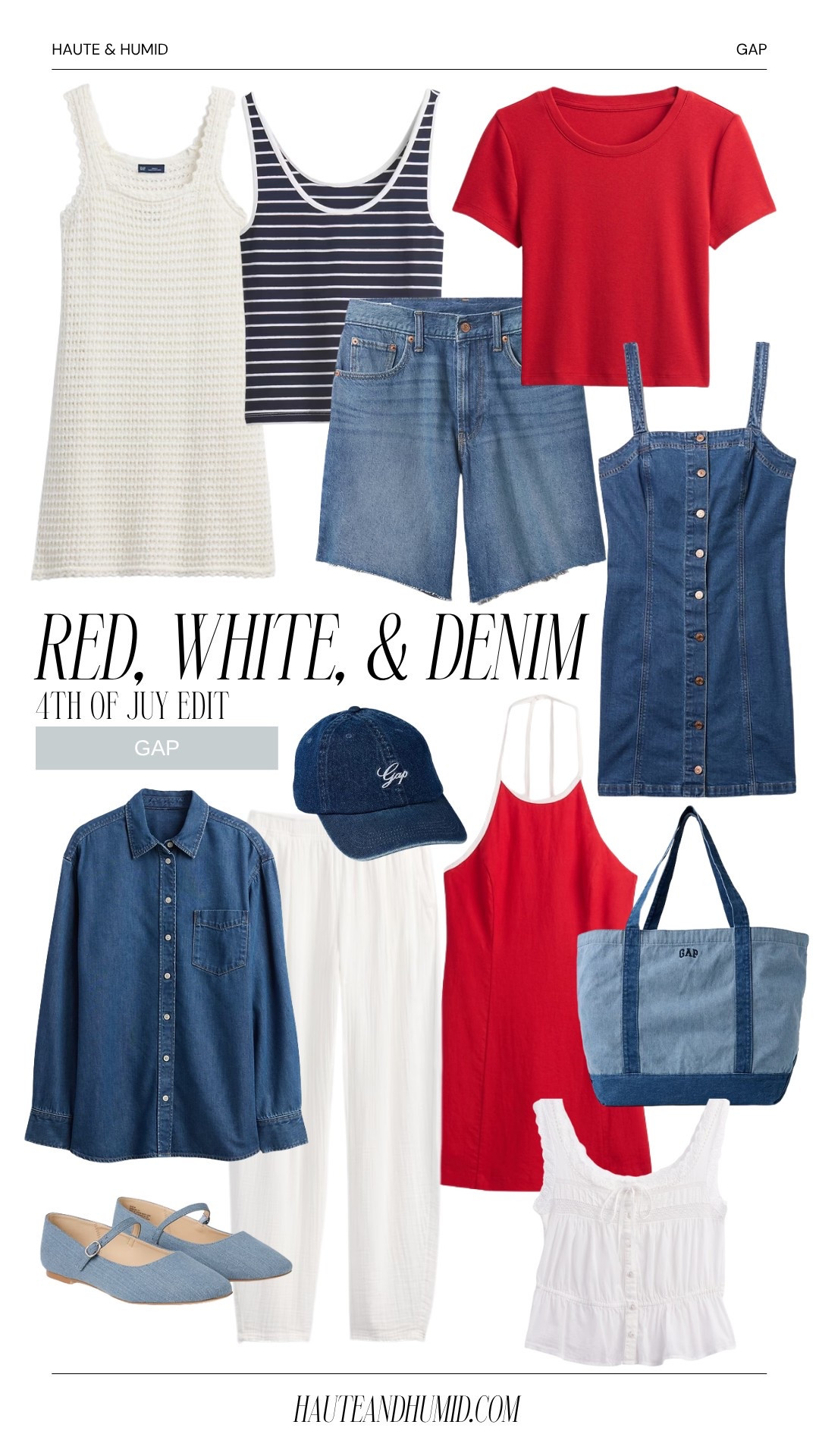 Red, white, & denim finds from Gap for the 4th of July  

#LTKSummerEdit #LTKFindsUnder100 #LTKStyleTip