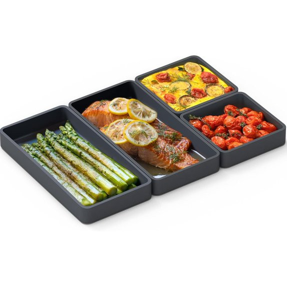 Cheat Sheets - Original Silicone Sheet Pan Dividers For Cooking & Meal Prep - Non Stick Silicone ... | Walmart (US)