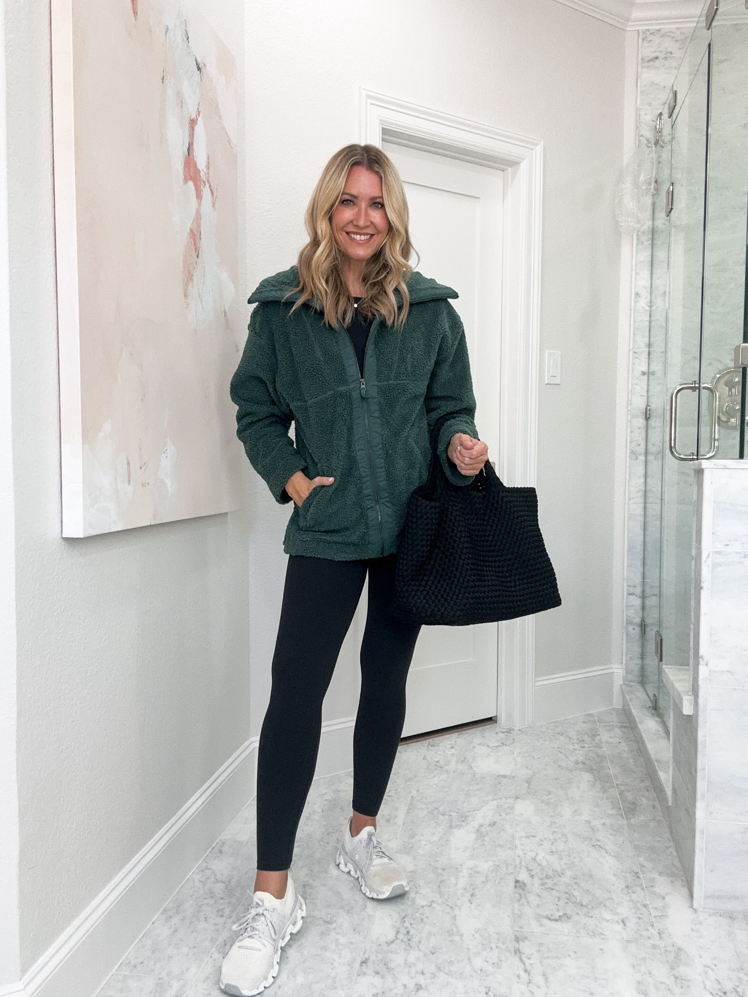 Small jacket
Med leggings


#LTKOver40 #LTKSaleAlert #LTKActive