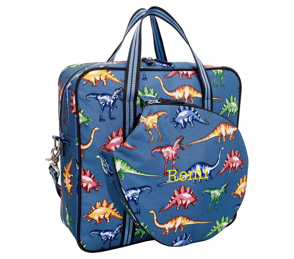 Mackenzie Blue Multi Dinos Tennis Bag | Pottery Barn Kids