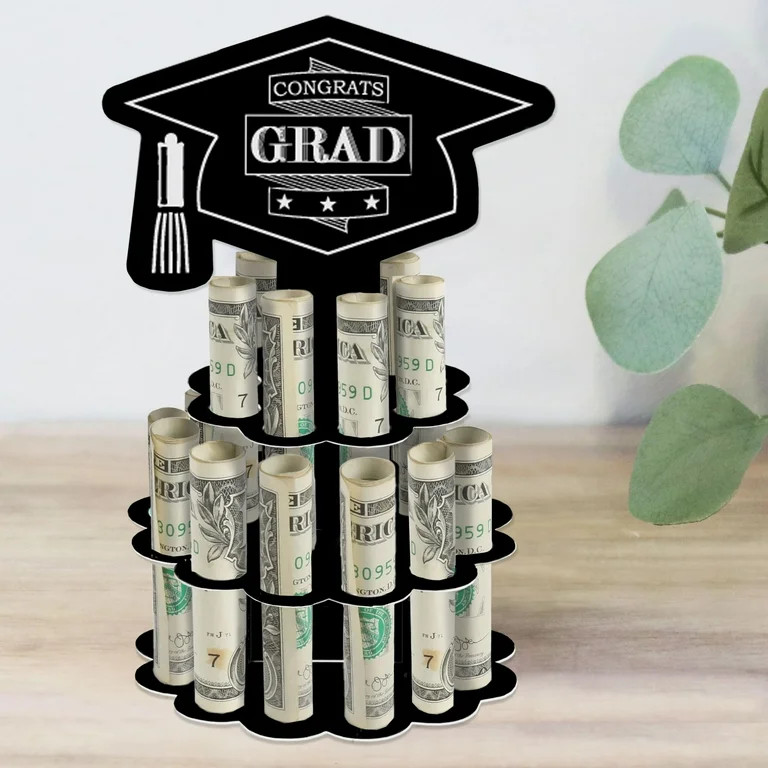 Big Dot of Happiness Graduation Cheers - DIY Graduation Party Money Holder Gift - Cash Cake | Walmart (US)