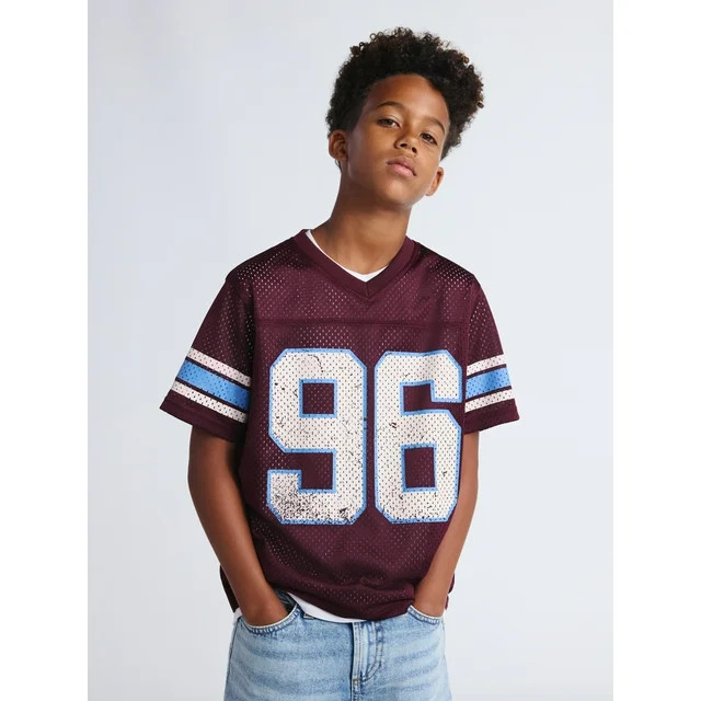 Weekend Academy Boys Mesh Football Jersey, Sizes 4-18 | Walmart (US)