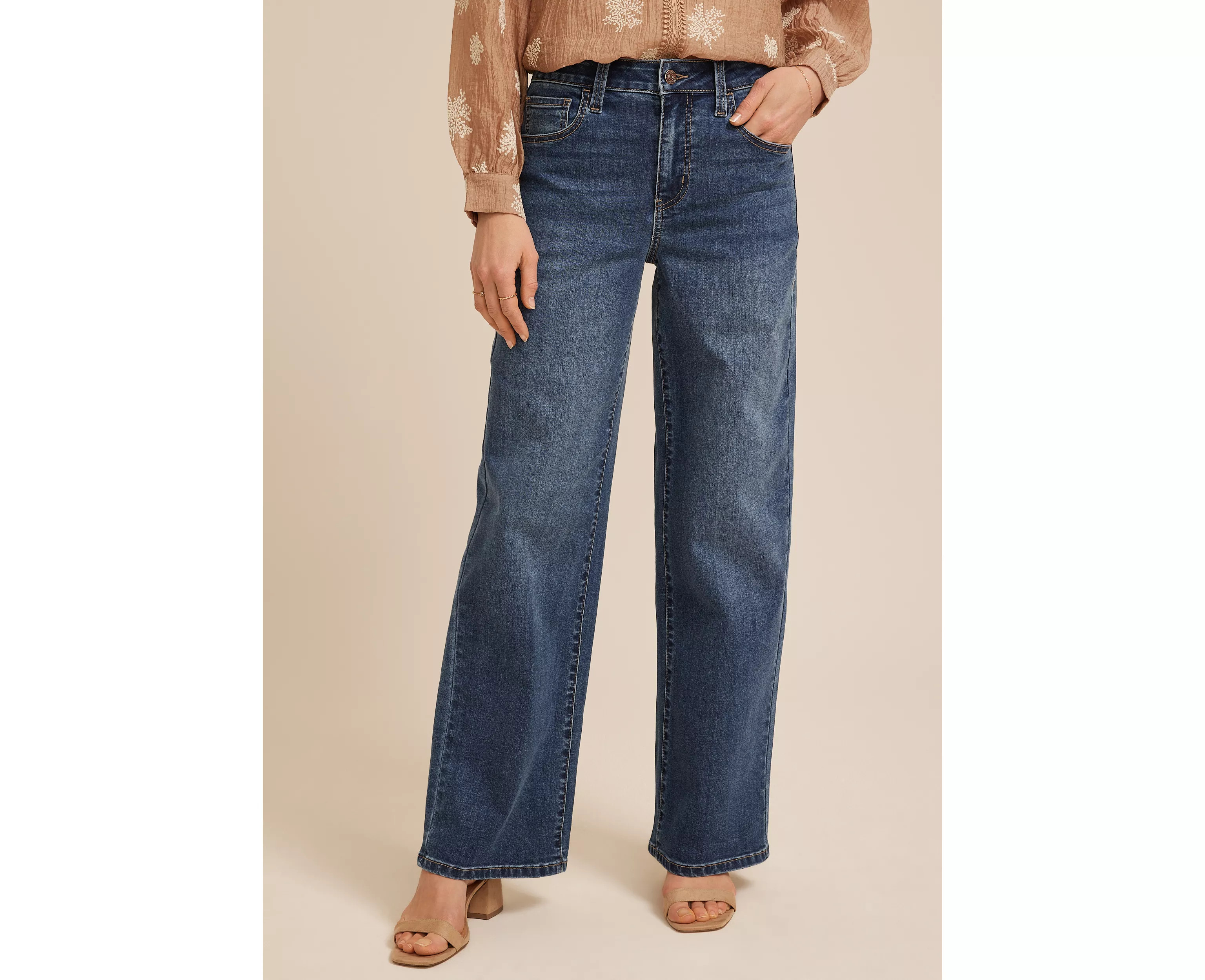 m jeans by maurices\u2122 Classic Dark High Rise Wide Leg Jean | maurices | Maurices