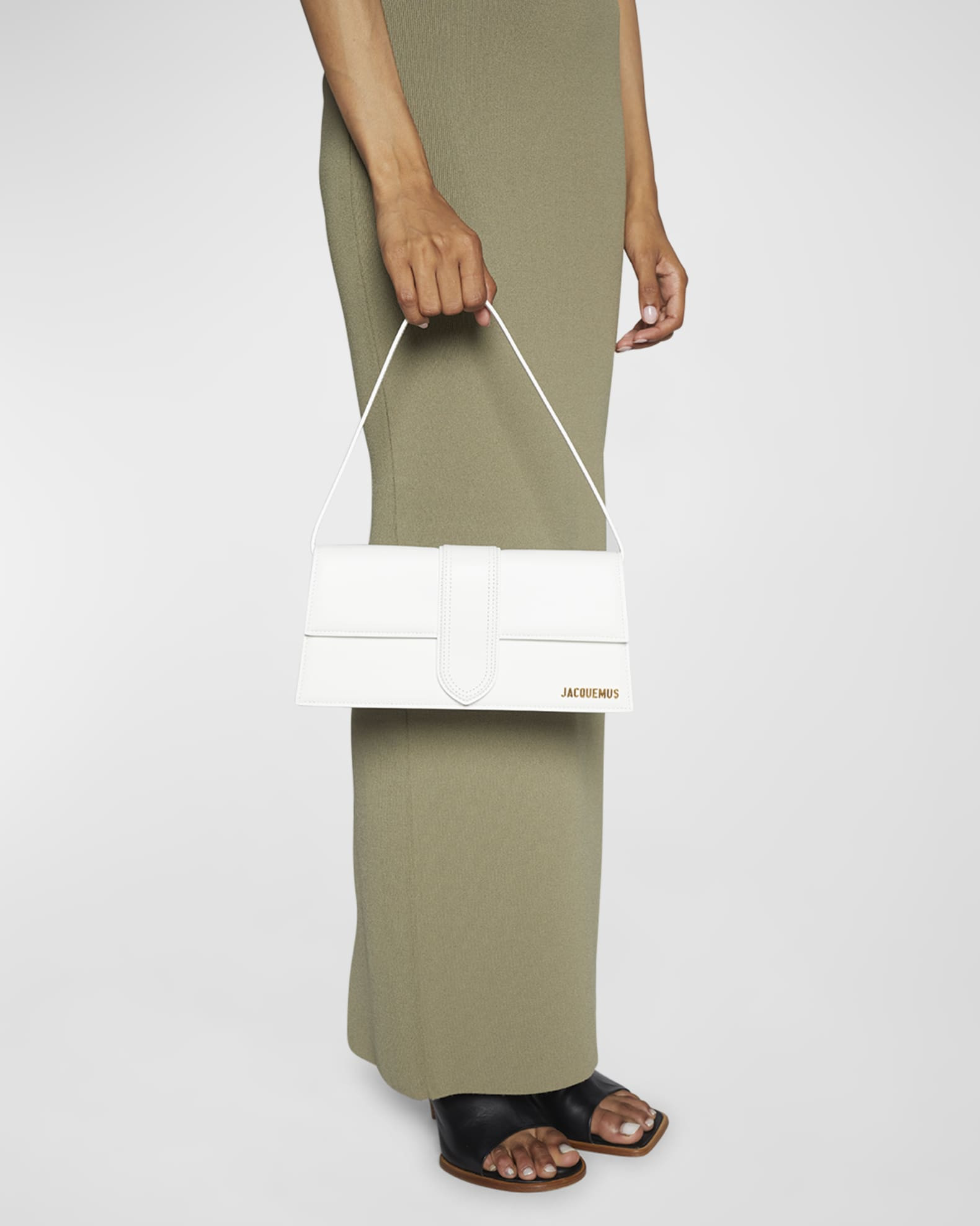 Jacquemus Le Bambino Long Leather Shoulder Bag | Neiman Marcus