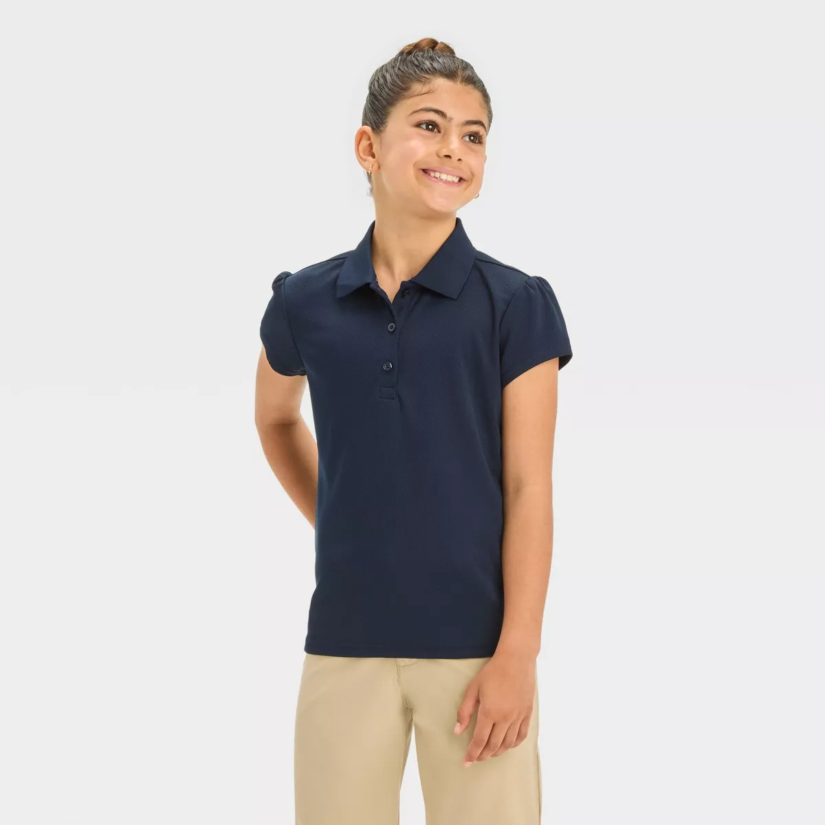 Girls' Short Sleeve Performance Uniform Polo Shirt - Cat & Jack™ | Target