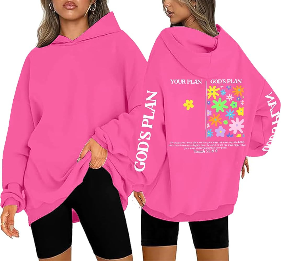 UNIQUEONE Christian Sweatshirts for Women Jesus Faith god Hoodies Religious Graphic Tee Inspirati... | Amazon (US)