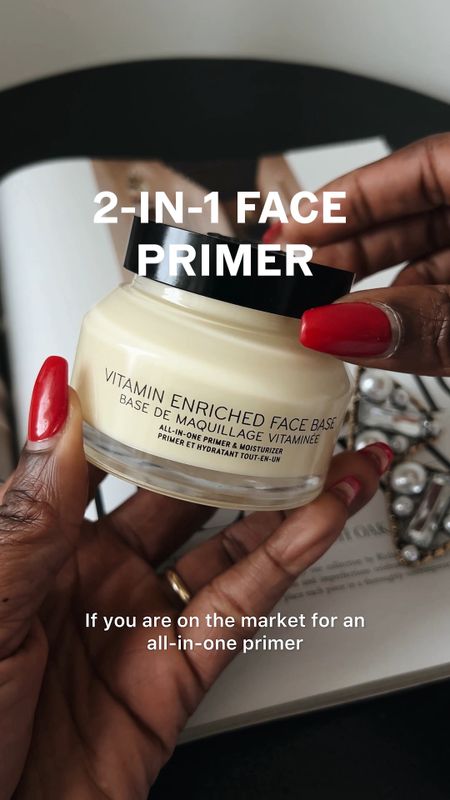 If you are the market for an 2-in-1 primer.( moisturizer and primer) You are going to love Bobbi Brown’s bestselling Enriched multivitamin Face Base primer. It instantly smooths, plumps, and preps skin for makeup with healthy hydration. It contains Vitamins B, G, E, Hyaluronic Acid, Shea Butter and Squalene, absorbs in the skin quickly and super lightweight. I would say this work much better for normal to dry skin. Although I have oily skin I love the glow it gives me. Have you ever used this face primer? 

Face primer, Simple everyday makeup, quick makeup, , dark skin makeup, black girl makeup finds, winter makeup, oily skin makeup, @bobbibrown