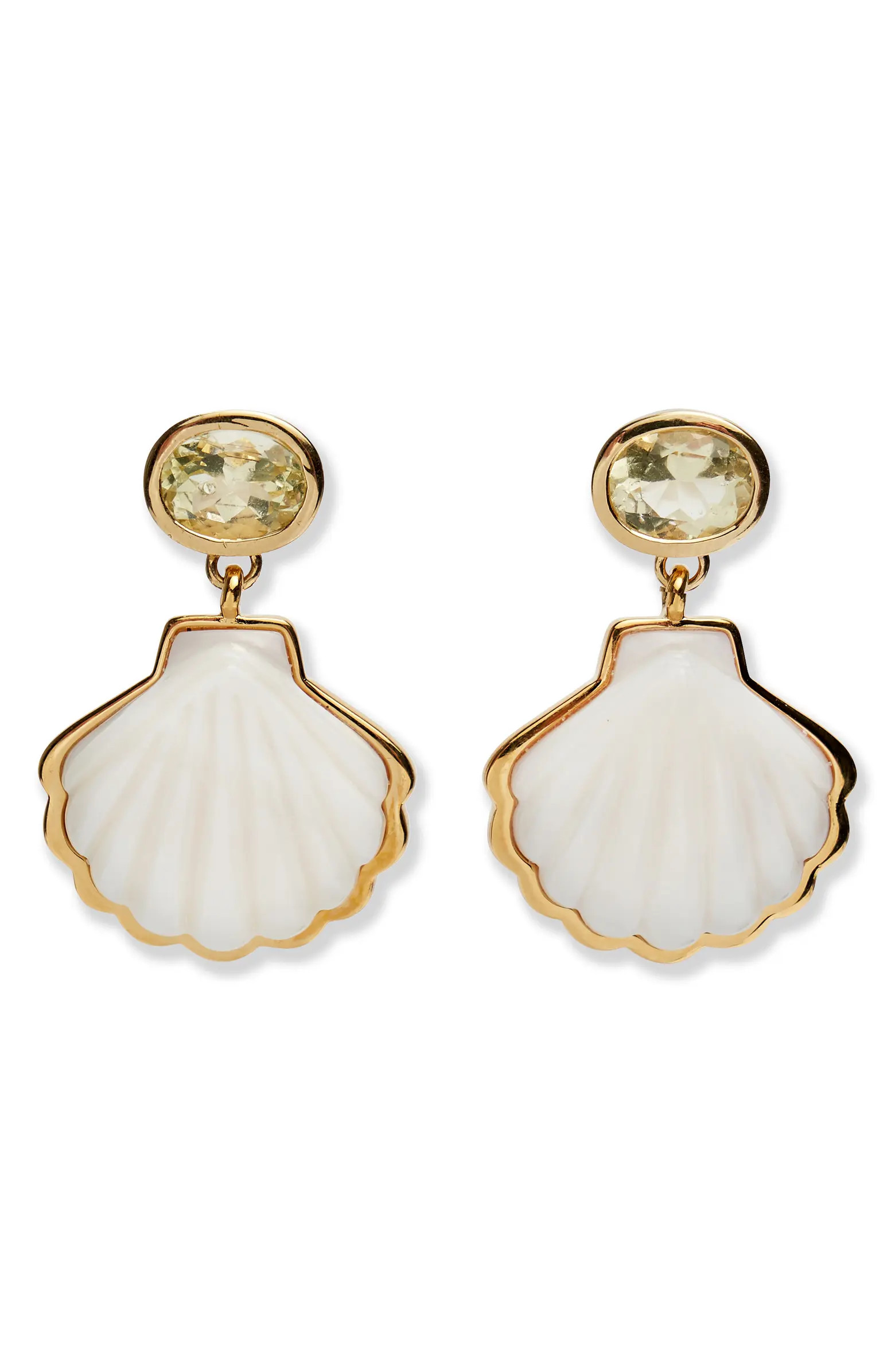 Luna Mother-of-Pearl Shell Drop Earrings | Nordstrom