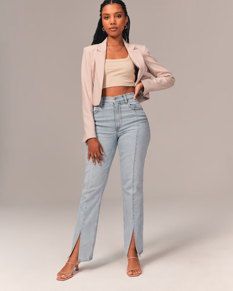 Women's Curve Love Ultra High Rise 90s Straight Jean | Women's Up To 40% Off Select Styles | Aber... | Abercrombie & Fitch (US)