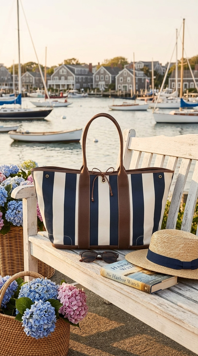 After checking for months and finding it sold out every single time, I FINALLY got my hands on this tote. ⚓💙

The navy stripe, the leather trim, the oversized shape... it's giving coastal weekend, farmers market mornings, boat days, and everything I love about classic Americana style.

If you've been waiting for this one too, it's currently back in stock (but it's a limited release and tends to sell out fast).

 

 