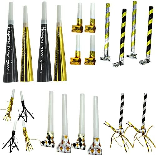 4E's Novelty NYE Noisemakers 50 Pack Bulk New Years Eve Party Supplies 2023 Party Favors for Adults  | Amazon (US)