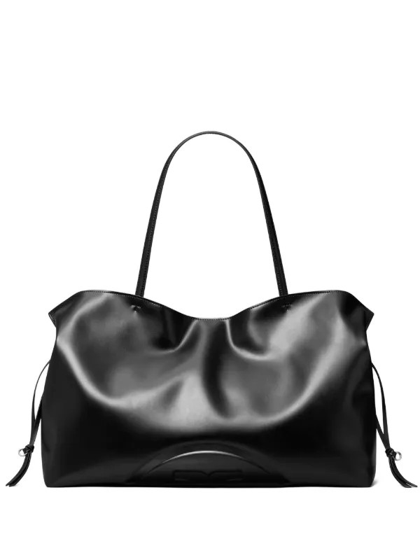 Tory Burch Ella Natuura Embossed Tote Bag | Black | FARFETCH BR | Farfetch (BR)