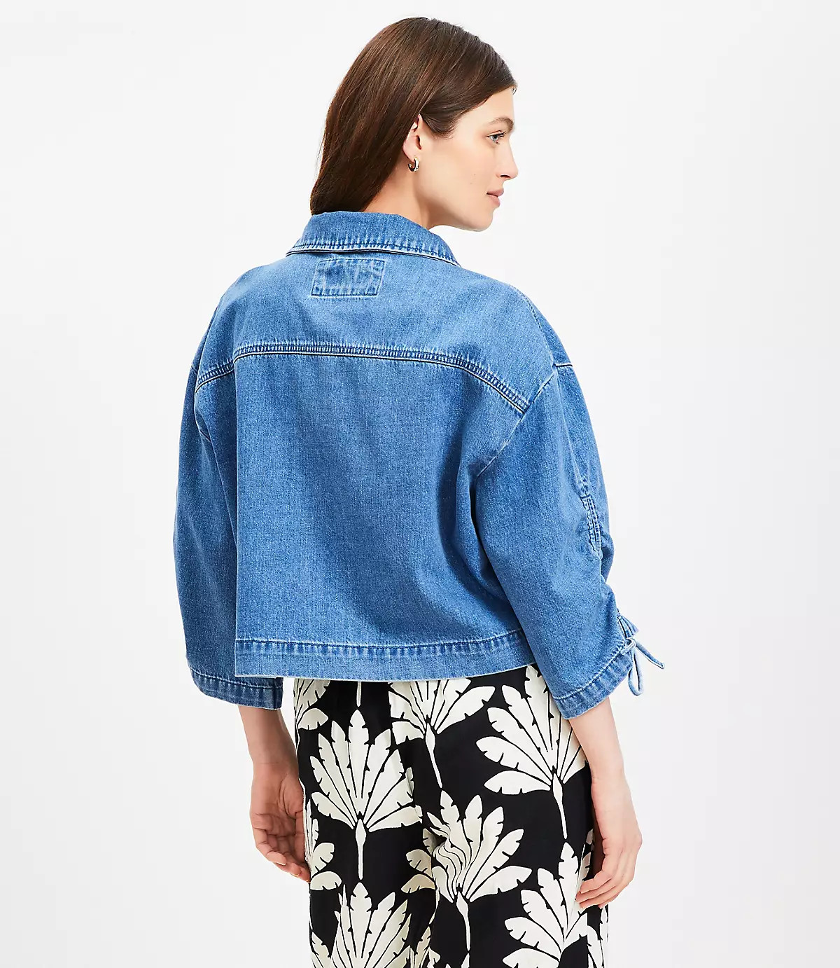 Tie Sleeve Utility Jacket | LOFT