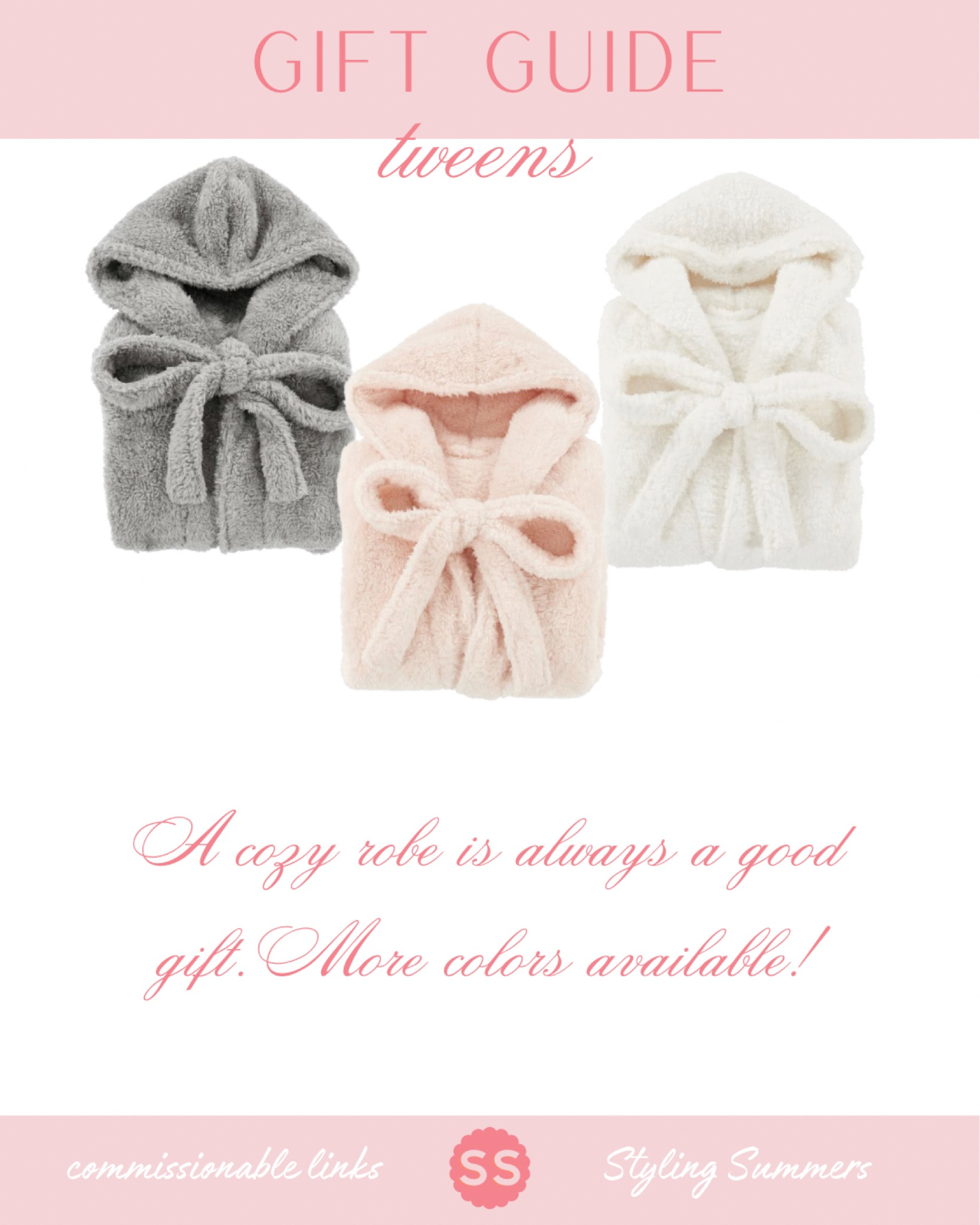 A perfect easy gift for any tween- soft fuzzy robes!

#LTKHoliday #LTKkids #LTKGiftGuide