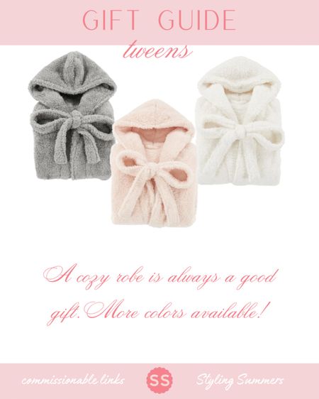 A perfect easy gift for any tween- soft fuzzy robes!

#LTKHoliday #LTKkids #LTKGiftGuide