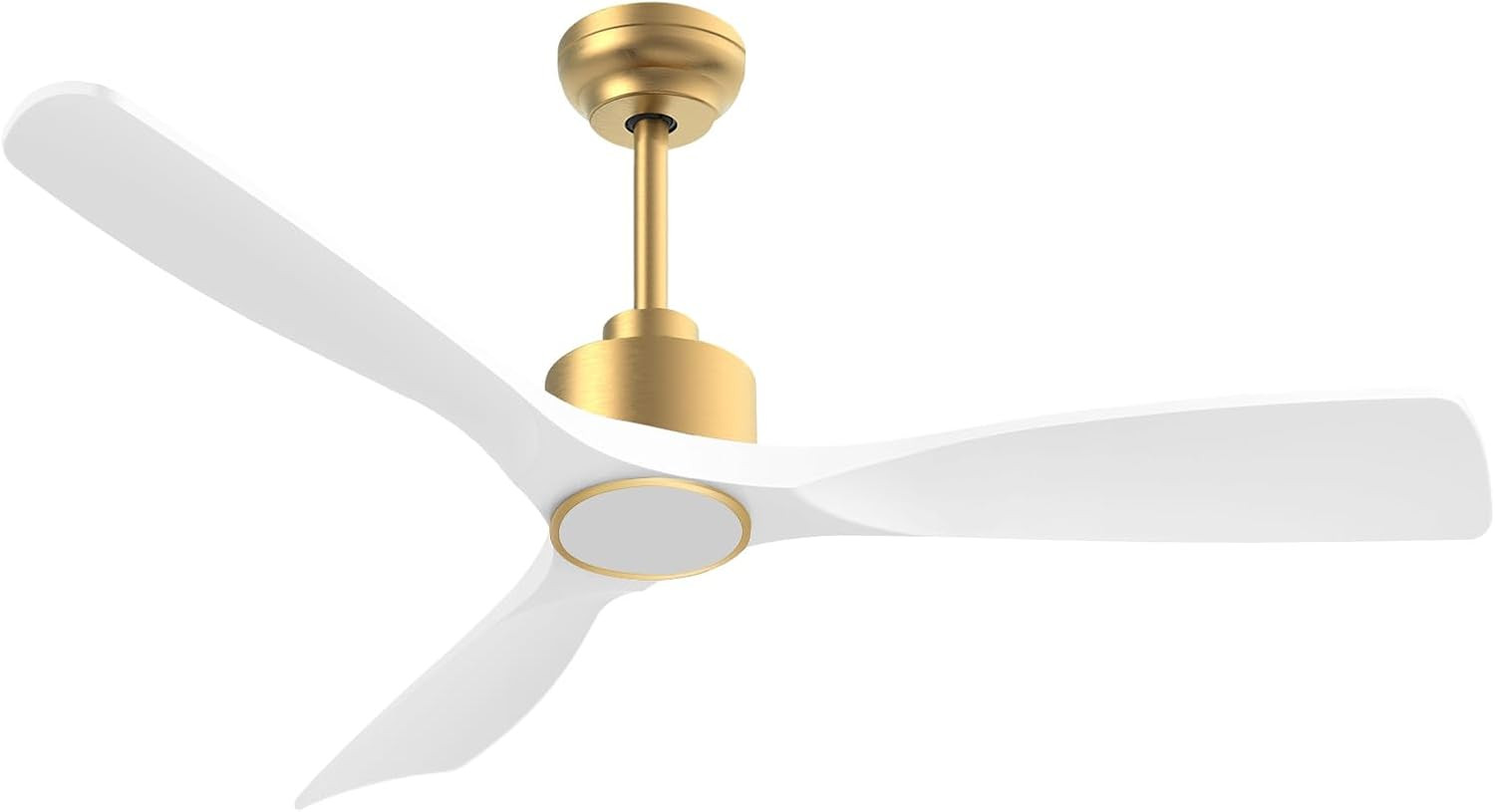 OFANTOP 52 Inch Modern White Gold Smart Ceiling Fan with Light and Remote | Amazon (US)