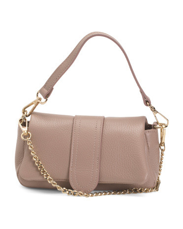 Made In Italy Leather Mini Crossbody Bag | TJ Maxx