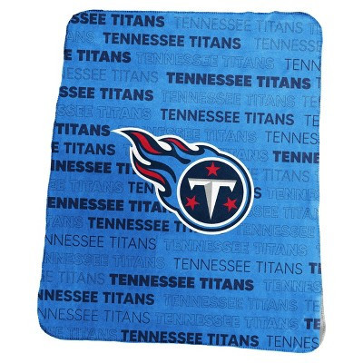 NFL Tennessee Titans Classic Fleece Throw Blanket: Polyester Team Logo Design | Target