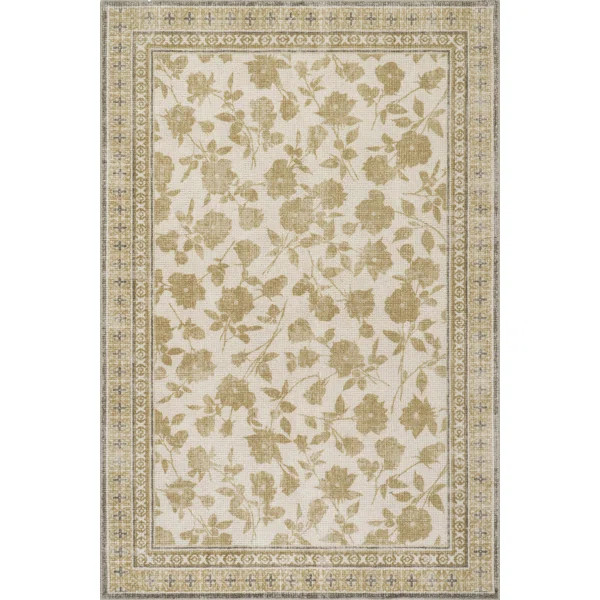 Botanica Hand-Tufted Botanical Wool-Blend Rug | Wayfair North America