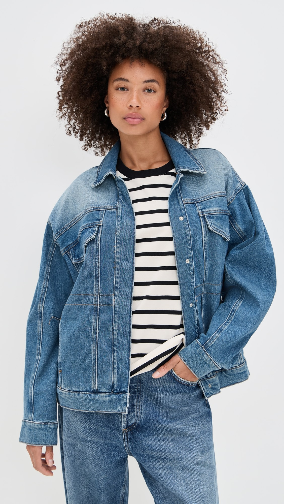 Barrel Sleeve Denim Jacket | Shopbop