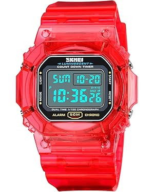 RNONDRY Womens Mens Digital Watch, Clear Waterproof Watches for Men, Women's Digital Watch for Bo... | Amazon (US)