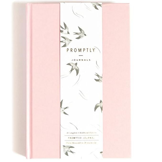 Promptly Journals - Childhood History Journal (Blush Pink) - Keepsake Baby Book, Records Every Stage | Amazon (US)