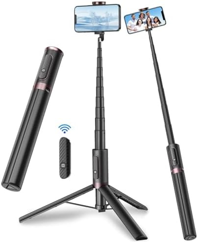 TONEOF 67" Cell Phone Selfie Stick Tripod,Smartphone Stand All-in-1 with Integrated Wireless Remo... | Amazon (US)