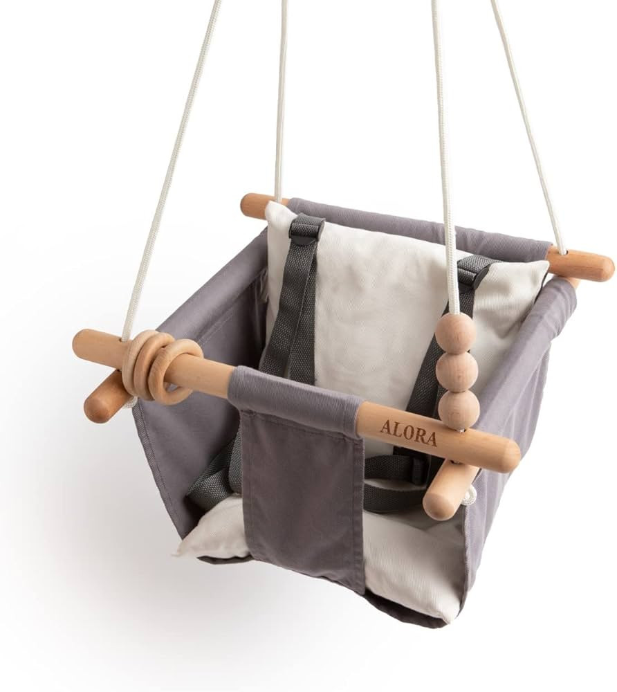 Alora Baby Swing Seat - Hanging Swing Seat with 5-Point Harness Safety Belt, for Baby, Toddler, T... | Amazon (US)