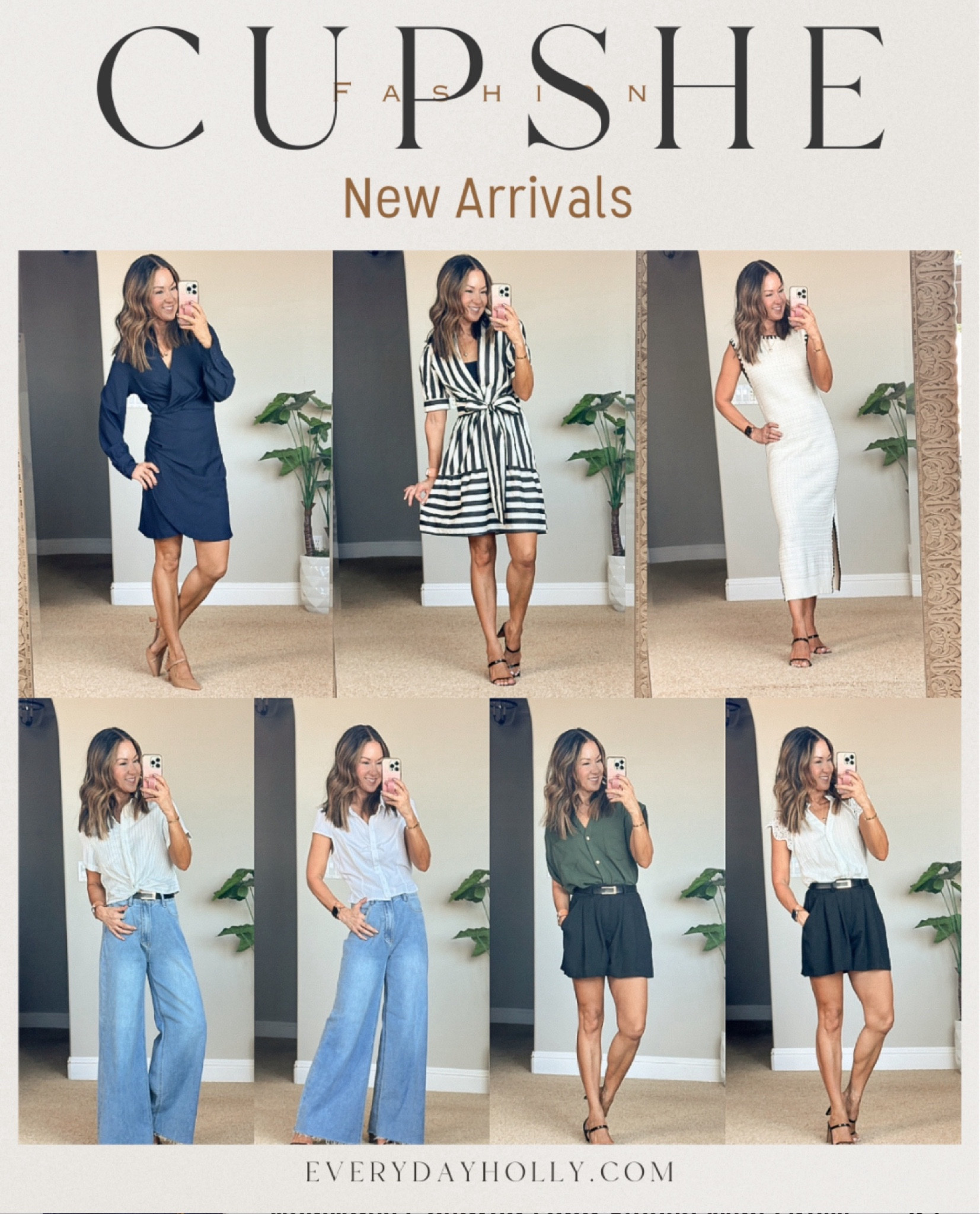 Cupshe outfit inspo!

I am wearing size S in all styles except the solid color maxi dresses (wearing XS) 

Fall style, workwear, dresses, sweater dress, wide leg jeans, crop tops, trouser shorts, fall outfits fall transition EverydayHolly

#LTKSeasonal #LTKHome #LTKStyleTip