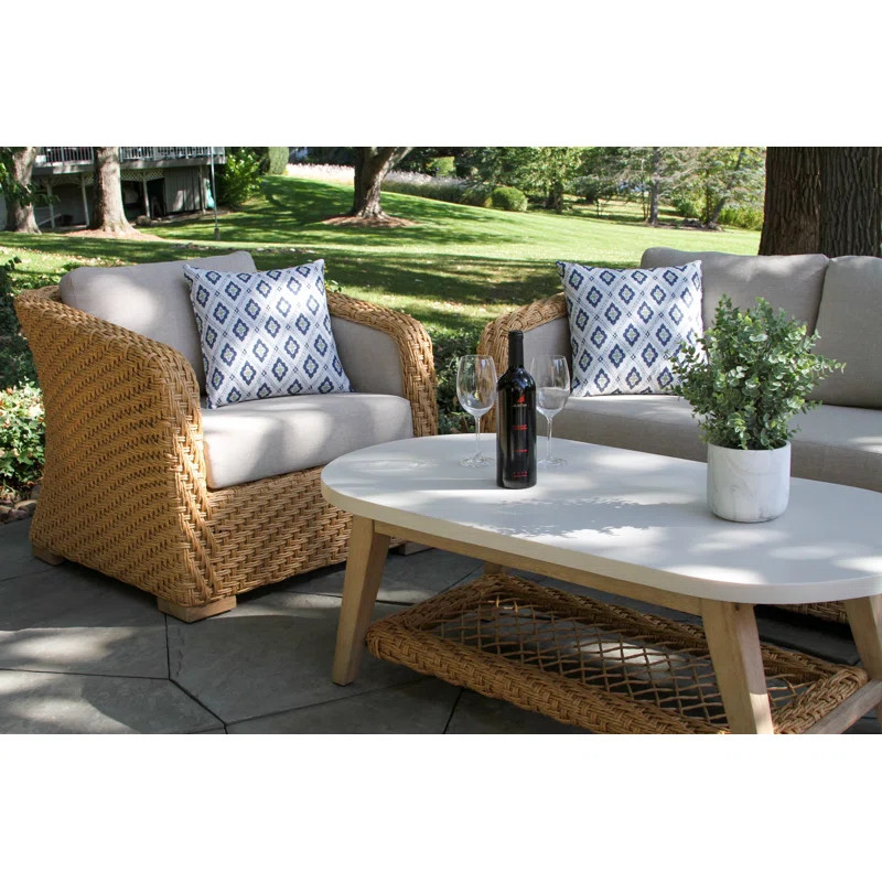 Edicott 4 Piece Sofa Seating Group with Cushions | Wayfair North America