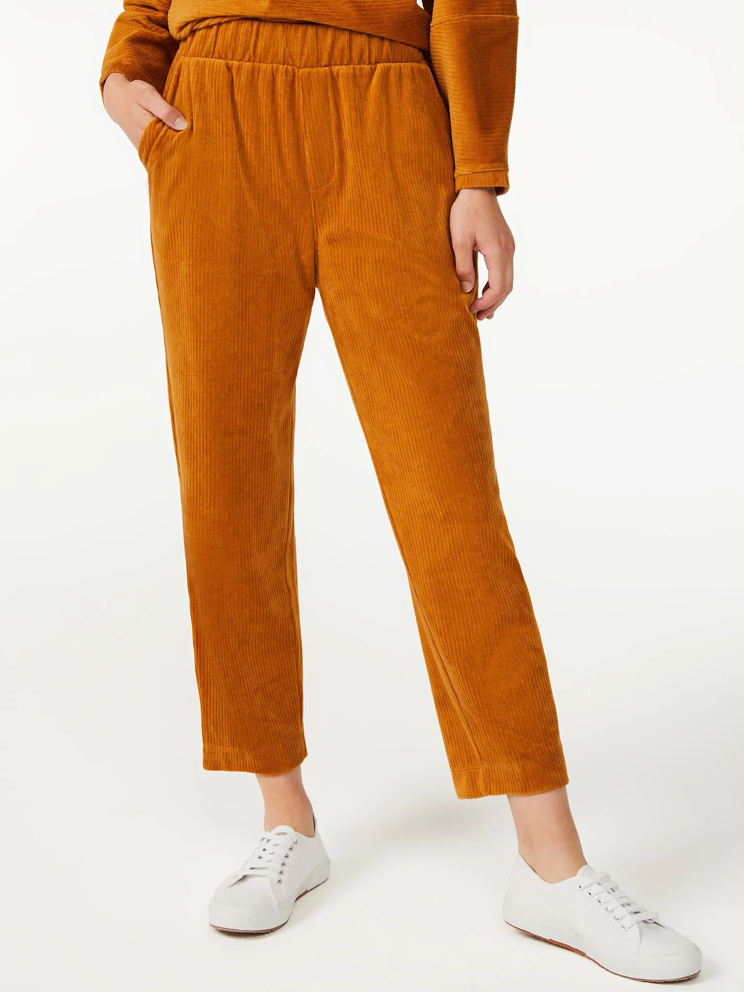 Free Assembly Women's Pull-On Corduroy Pants - Walmart.com | Walmart (US)