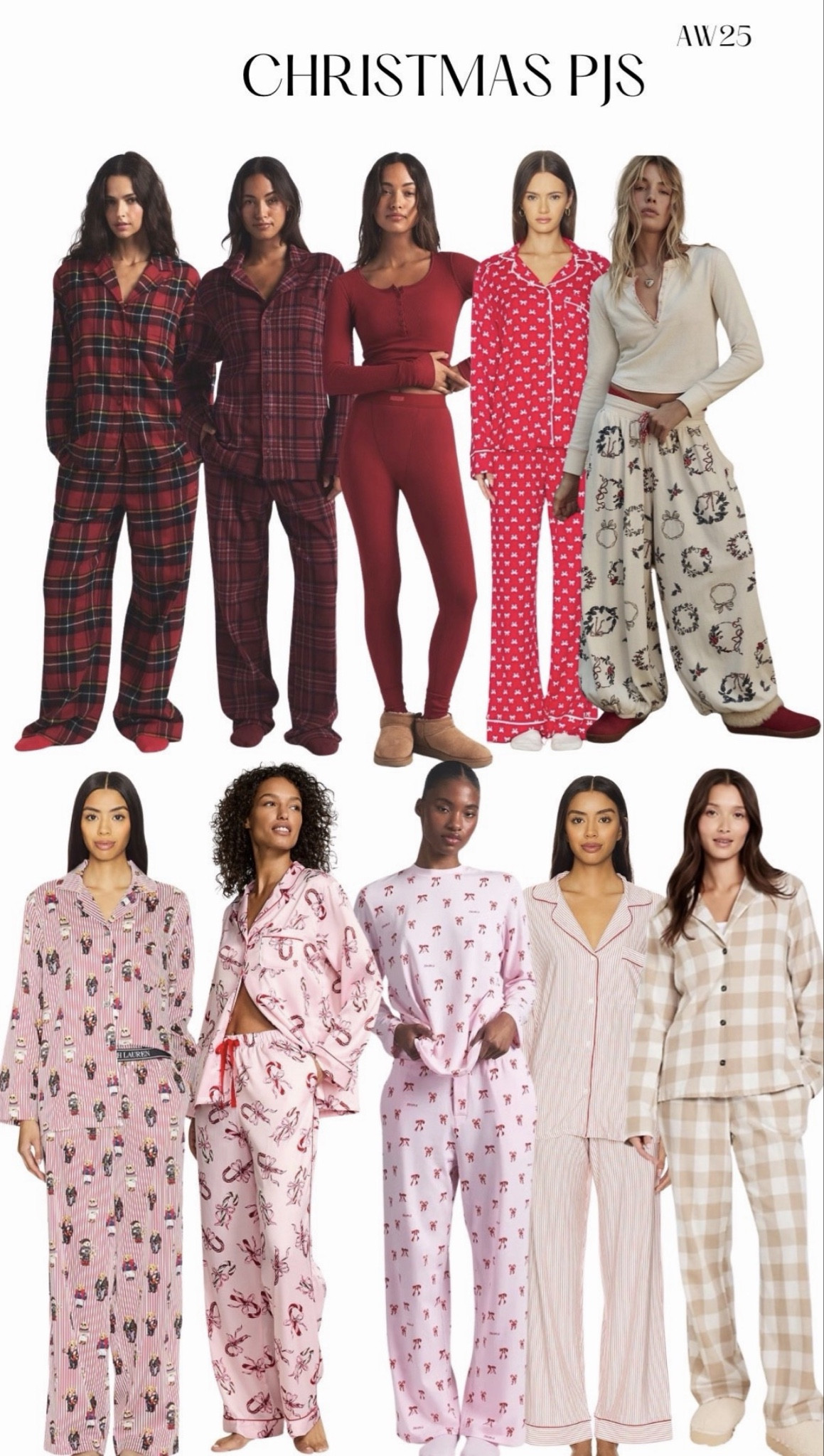 Christmas PJs are here! Plaid, satin, striped, patterned, and solid Christmas colors. Makes a great gift for your loved ones or for yourself! 
#pjs #pajamas #christmas #holiday #gift #giftguide #forher #revolve #skims #gap #h&m 








#LTKGiftGuide #LTKSeasonal #LTKHoliday