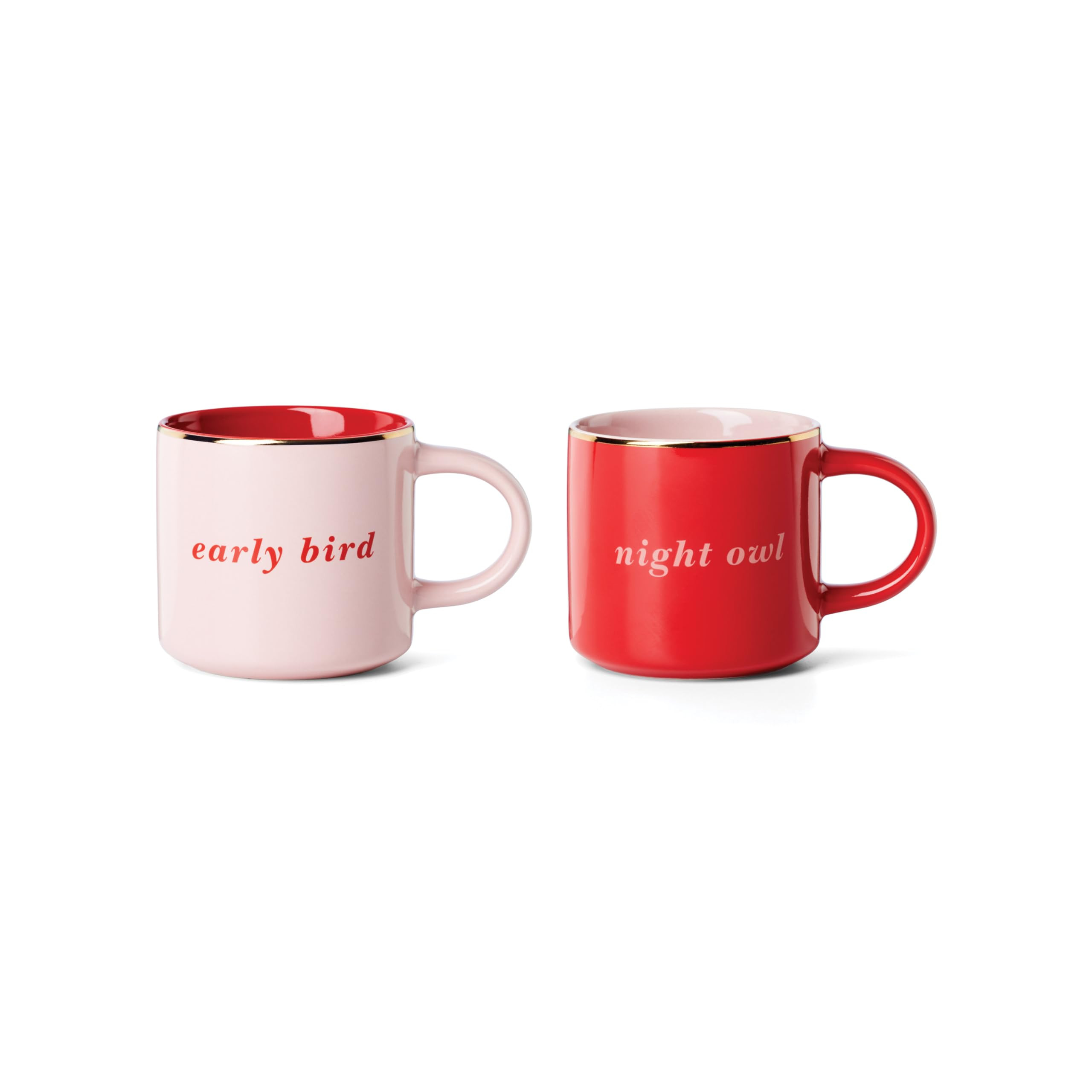 Kate Spade New York Early Bird & Night Owl, Mugs, Set of 2, Pink | Amazon (US)