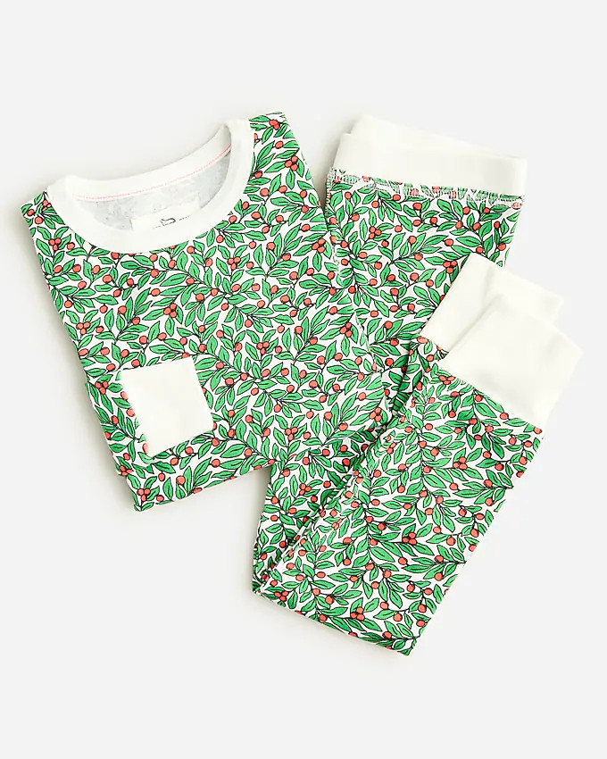 Girls' long-sleeve printed sleep set | J. Crew US