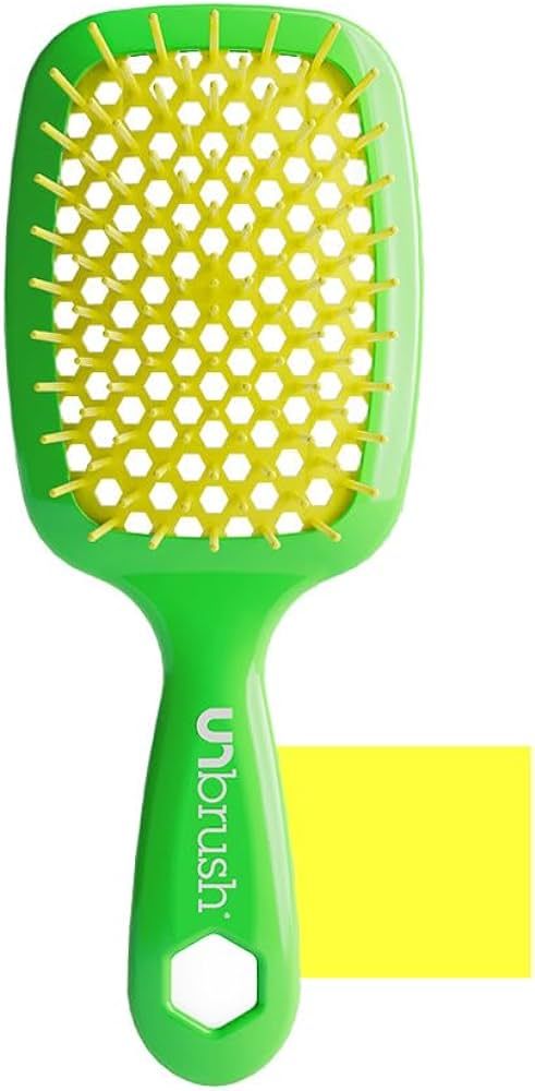 FHI HEAT UNbrush Wet & Dry Vented Detangling Hair Brush, Lemon Lime Green | Amazon (US)