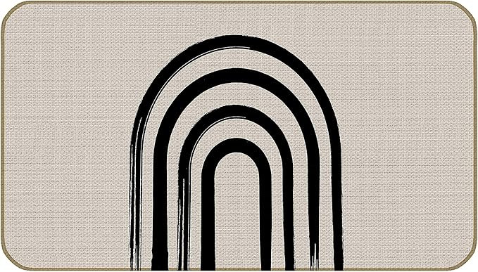 Minimalist Bohemia Abstract Quotes Bohemia Simple Line Rainbow 17''x30'' Doormat Decorative Entry... | Amazon (US)