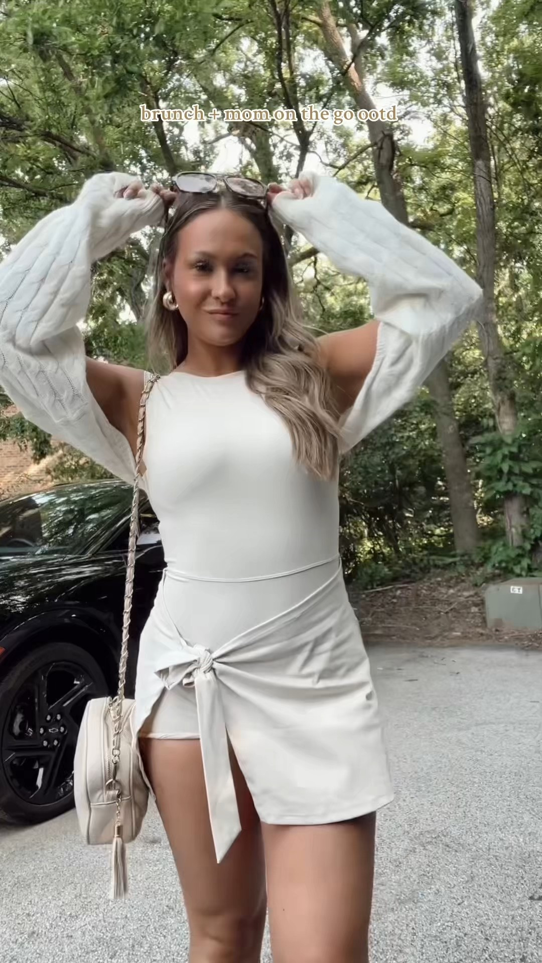 mom on the go outfit! Absolutely obsessed with this knot wrap dress with built in shorts! 

#LTKPetite #LTKStyleTip #LTKMidsize