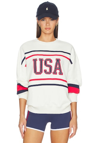 BEACH RIOT Devyn Oversized Sweatshirt in Firework Colorblock from Revolve.com | Revolve Clothing (Global)
