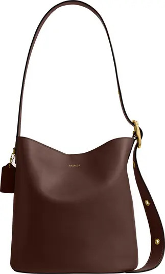 Bleecker Natural Grain Leather Shoulder Bag | Nordstrom