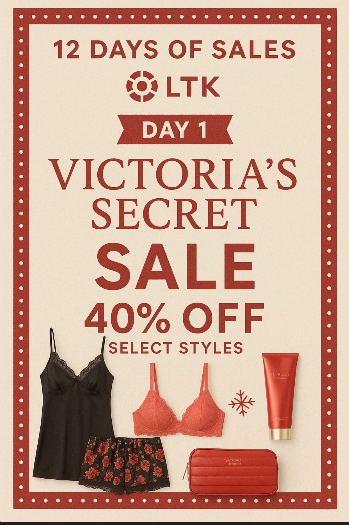 Day 1 is HERE! 🔥
Victoria’s Secret is 40% OFF and I picked all my fave finds so you can shop fast. 🛍️🛒

#LTKGiftGuide #LTKHoliday #LTKFindsUnder100