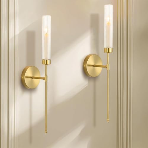 Gold Wall Candle Holder Long Wall Candle Sconces Set of 2 Large Modern Candle Sconce Hanging Rust... | Amazon (US)