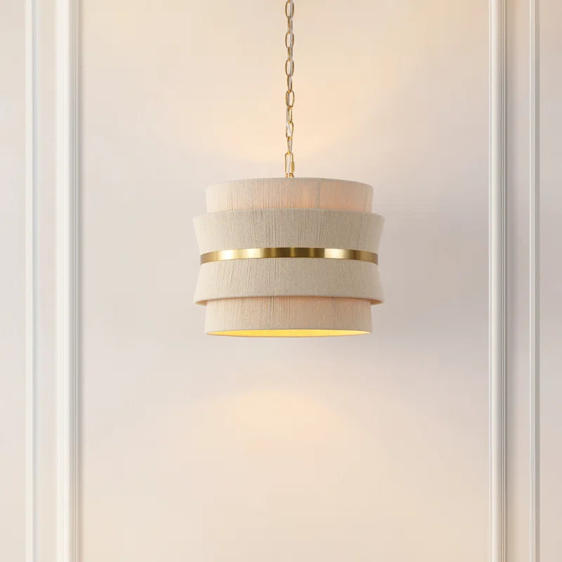 Belva 3 - Light Brass Geometric Pendant | Wayfair North America